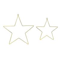 DECORATION EN METAL A SUSPENDRE ETOILE X2 (20 et 28CM)