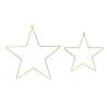 DECORATION EN METAL A SUSPENDRE ETOILE X2 (20 et 28CM)