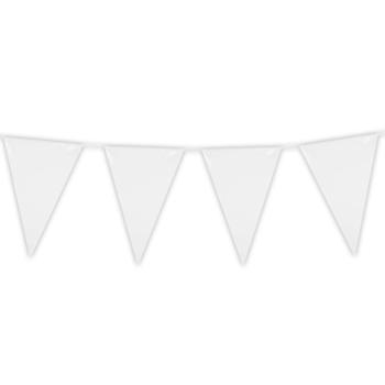 GUIRLANDE 20 FANIONS BLANC 30X20CM (10M)