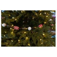 GUIRLANDE POMPOMS CANDY 180X3.5CM