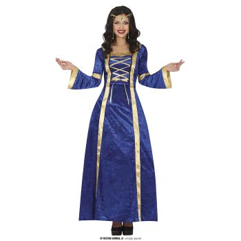 COSTUME MEDIEVAL BLUE LADY T.XL