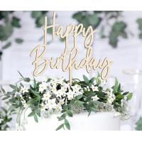 CAKE TOPPER BOIS HAPPY BIRTHDAY 16.5CM