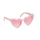 LUNETTES COEUR ROSE AVEC PERLES