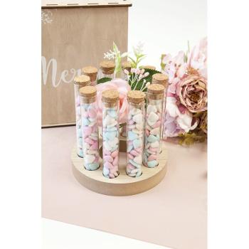 SUPPORT ROND POUR 10 TUBES A ESSAI