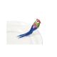 PERRUCHE SUR PINCE MULTICOLORE X2