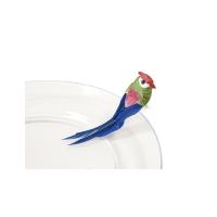 PERRUCHE SUR PINCE MULTICOLORE X2