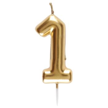 BOUGIE OR CHIFFRE 1