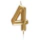 BOUGIE OR CHIFFRE 4