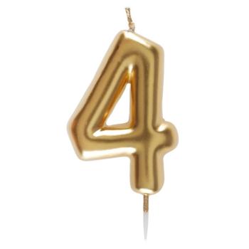 BOUGIE OR CHIFFRE 4