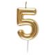 BOUGIE CHIFFRE OR 5