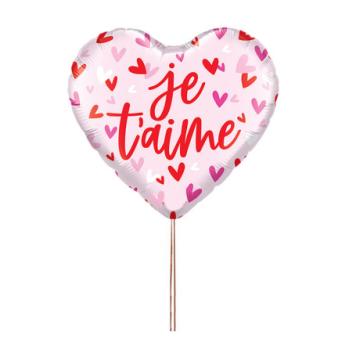 BALLON ALU COEUR "JE T'AIME" 46CM