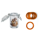Petit bocal verre 6.5CL chocolat x12