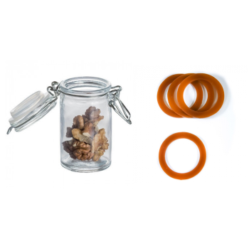 Petit bocal verre 6.5CL chocolat x12