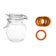 Bocal rond verre 11CL joint chocolat x12