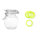 Bocal rond verre 11CL joint jaune x12