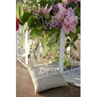 PORTE ALLIANCE LIN ET DENTELLE 16CM