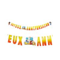 GUIRLANDE JOYEUX ANNIVERSAIRE DRAGON BALL SUPER 250X16CM