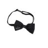 NOEUD PAPILLON SATIN NOIR "LE MARIE" 
