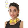 NOEUD PAPILLON JAUNE FLUO
