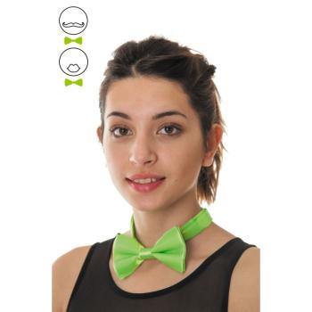 NOEUD PAPILLON VERT FLUO