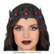 DIADEME REINE NOIRE METALLIQUE