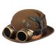 CHAPEAU MELON STEAMPUNK AVEC LUNETTES