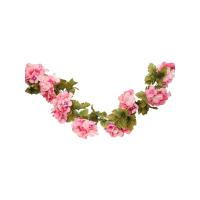 GUIRLANDE HORTENSIA ROSE CLAIR 220CM