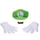KIT SUPER LUIGI ADULTE (casquette/moustache/gants)