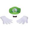 KIT SUPER LUIGI ENFANT (casquette/moustache/gants)