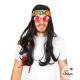 SET HIPPIE JOHN (perruque/bandeau/lunettes/collier)