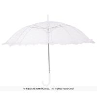 OMBRELLE EN DENTELLE BLANCHE 60X70 CM