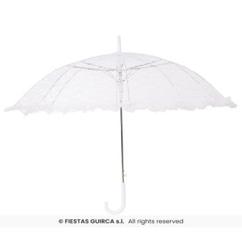 OMBRELLE EN DENTELLE BLANCHE 60X70 CM