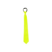 CRAVATE SATIN JAUNE FLUO