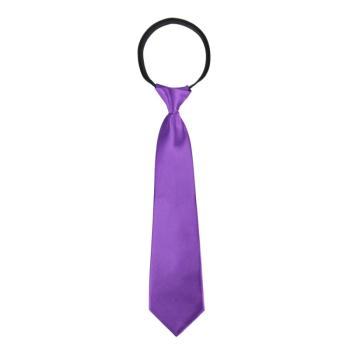 CRAVATE SATIN 45CM VIOLETTE