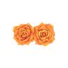 SET 2 ROSES ORANGES 9X5.5CM