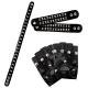 SET ROCKEUR MITAINES / COLLIER /2 BRACELETS EFFET CUIR