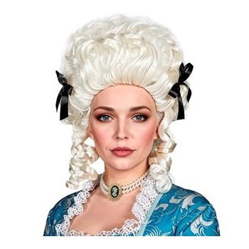 PERRUQUE FEMME COLONIALE BLOND PLATINE