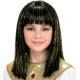 PERRUQUE CLEOPATRE AVEC MECHES DOREES