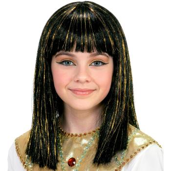 PERRUQUE CLEOPATRE AVEC MECHES DOREES
