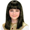 PERRUQUE CLEOPATRE AVEC MECHES DOREES