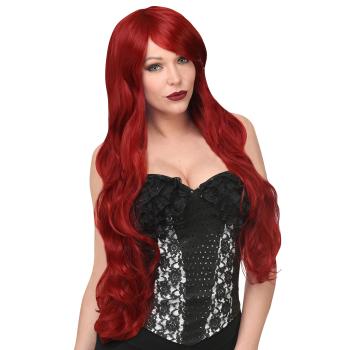 PERRUQUE KAYLA DREAM HAIR AUBURN (peau silicone+effet vrais cheveux)