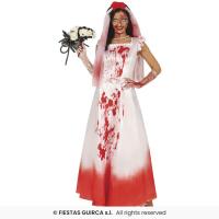 COSTUME MARIEE ENSANGLANTEE T.M (robe+voile)