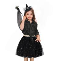 SET SORCIERE MAGIQUE LUXE (tutu/baguette/mini chapeau)