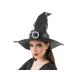 CHAPEAU SORCIERE SIMILI CUIR NOIR DIAM.42X28CM