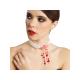COLLIER PERLES ENSANGLANTEES