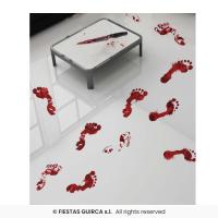 TRACES DE PAS EN SANG ADHESIVES 25X70CM