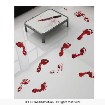 TRACES DE PAS EN SANG ADHESIVES 25X70CM