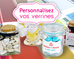 personnaliser verrines mariage